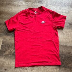 Nike Red Short-Sleeve Logo Tee